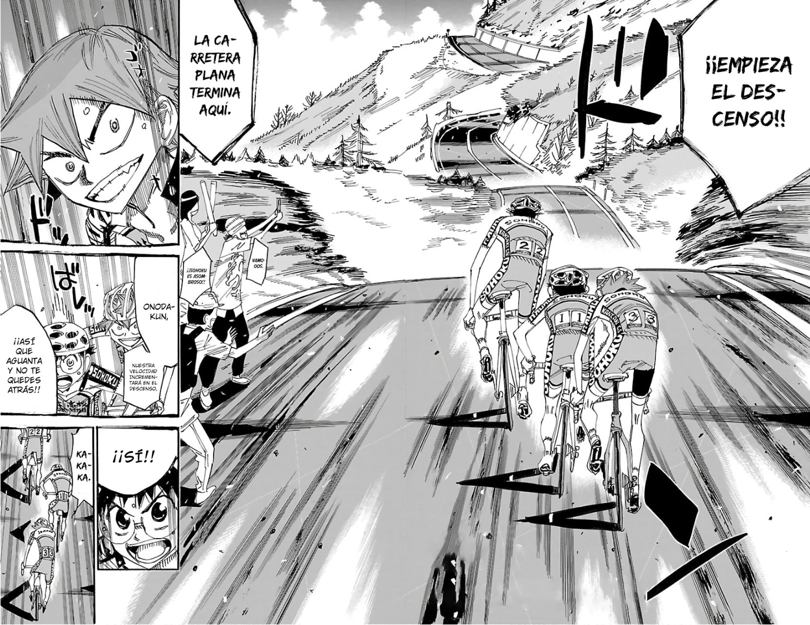 Yowamushi Pedal Capitulo 493: La persecución de los últimos 7Km página 3