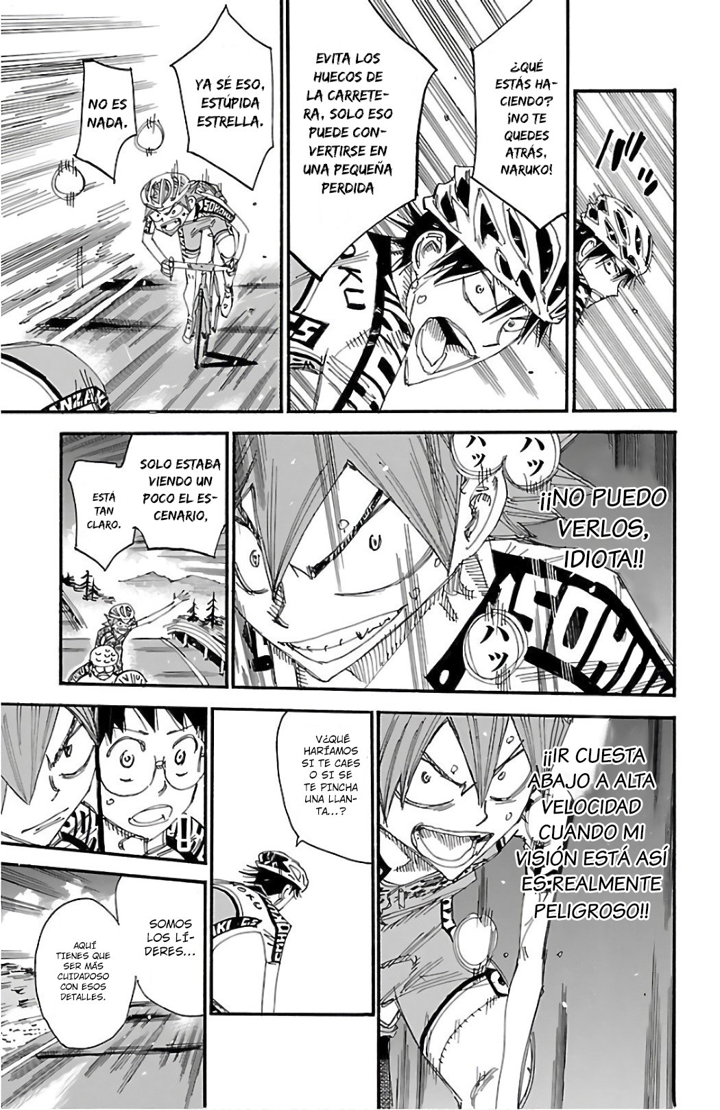 Yowamushi Pedal Capitulo 493: La persecución de los últimos 7Km página 7
