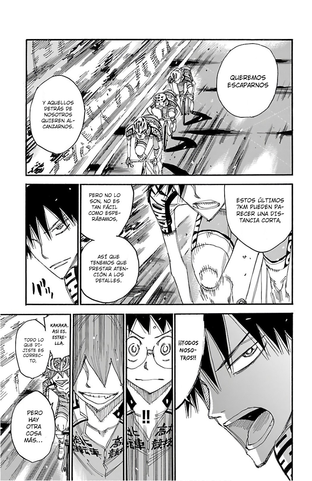 Yowamushi Pedal Capitulo 493: La persecución de los últimos 7Km página 9