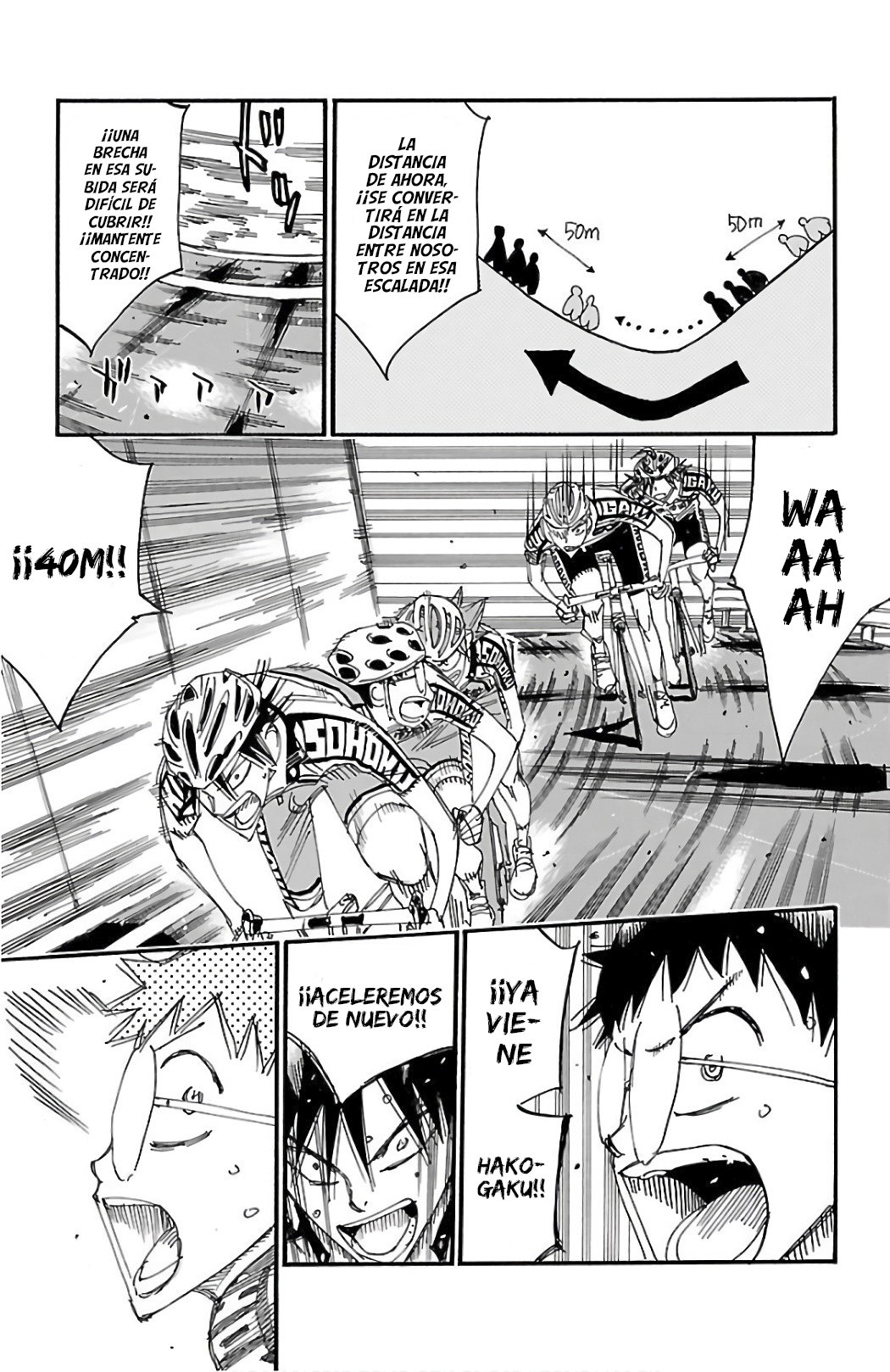Yowamushi Pedal Capitulo 494: ¡Batalla! ¡¡Cuesta abajo!! página 24