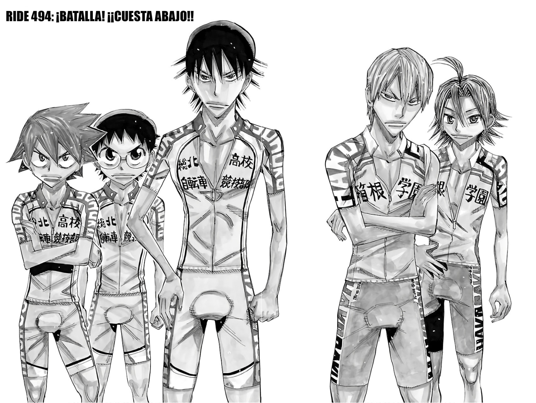 Yowamushi Pedal Capitulo 494: ¡Batalla! ¡¡Cuesta abajo!! página 9