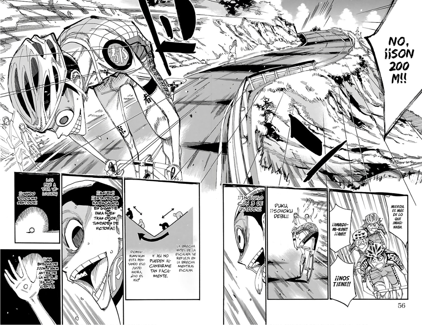 Yowamushi Pedal Capitulo 496: Los 200m robados página 10