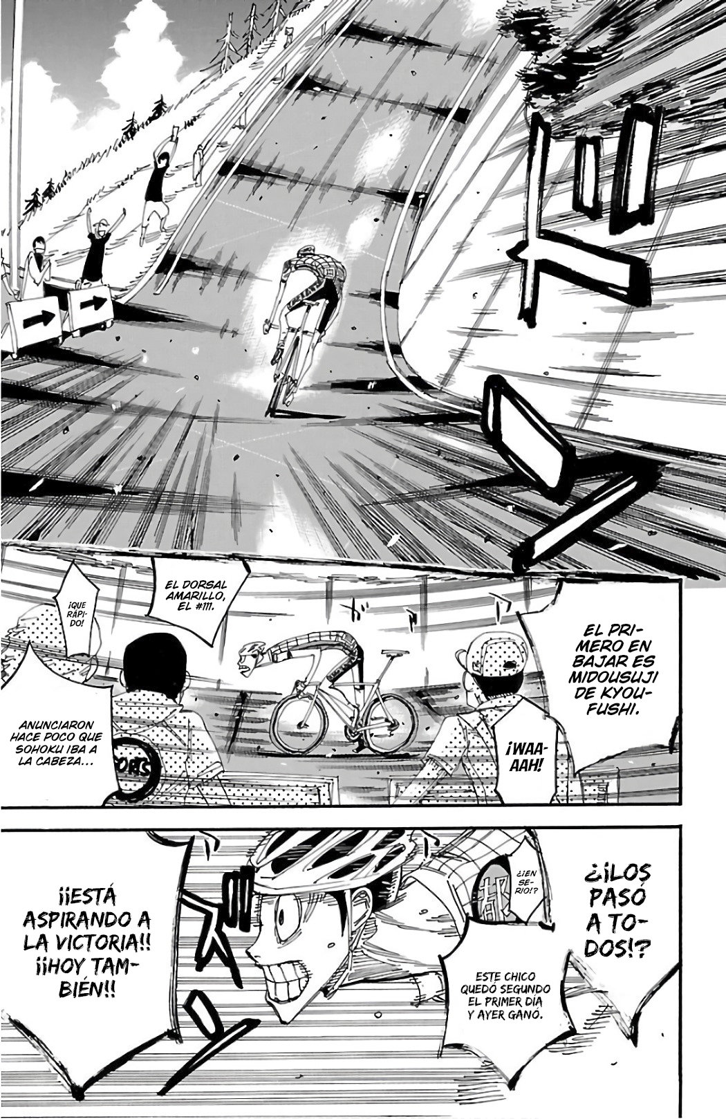 Yowamushi Pedal Capitulo 496: Los 200m robados página 7