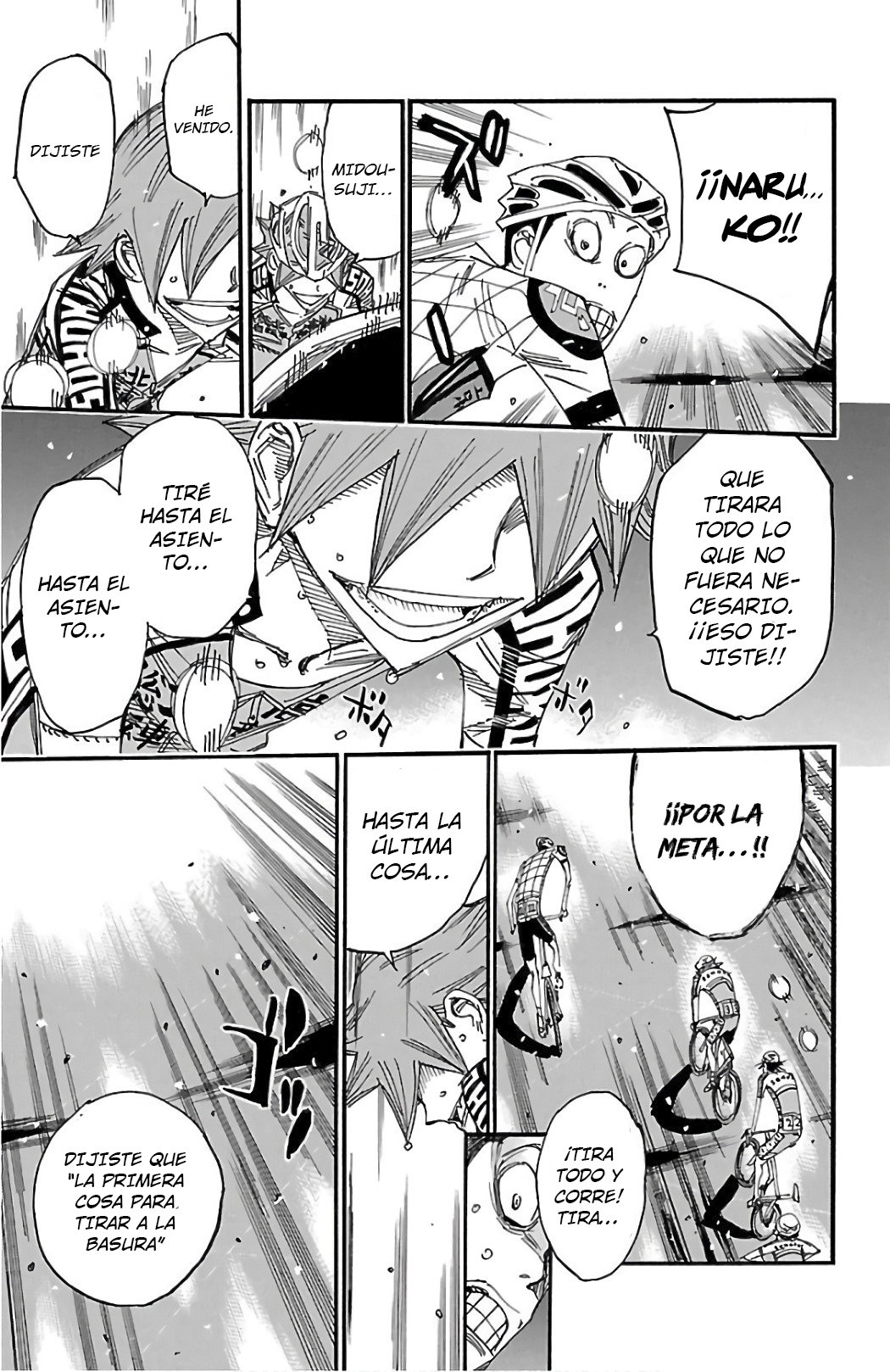 Yowamushi Pedal Capitulo 499: Tira todo página 18