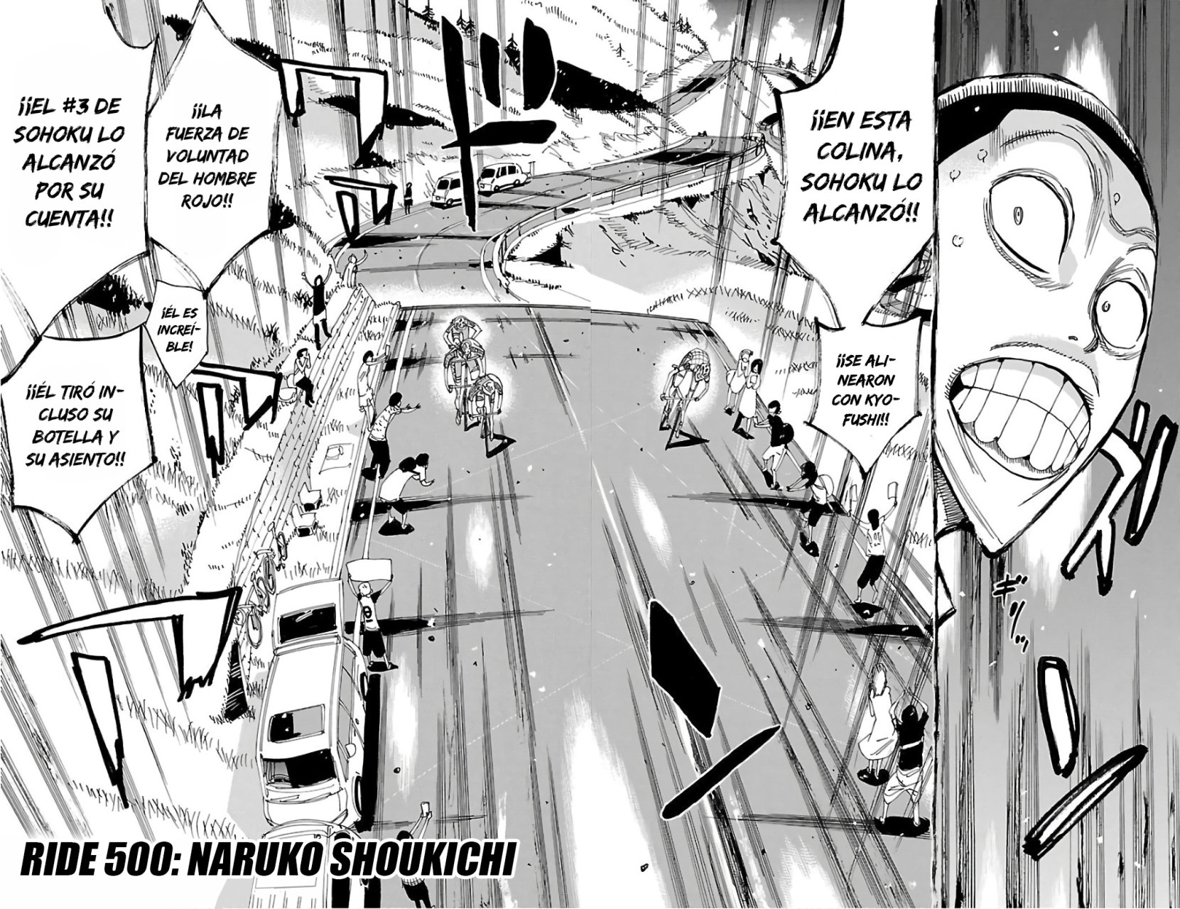 Yowamushi Pedal Capitulo 500: Naruko Shoukichi página 3