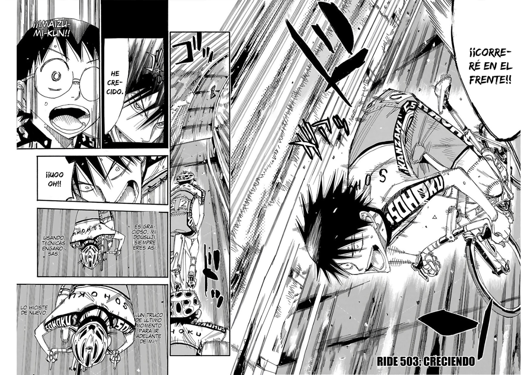 Yowamushi Pedal Capitulo 503: Creciendo página 9