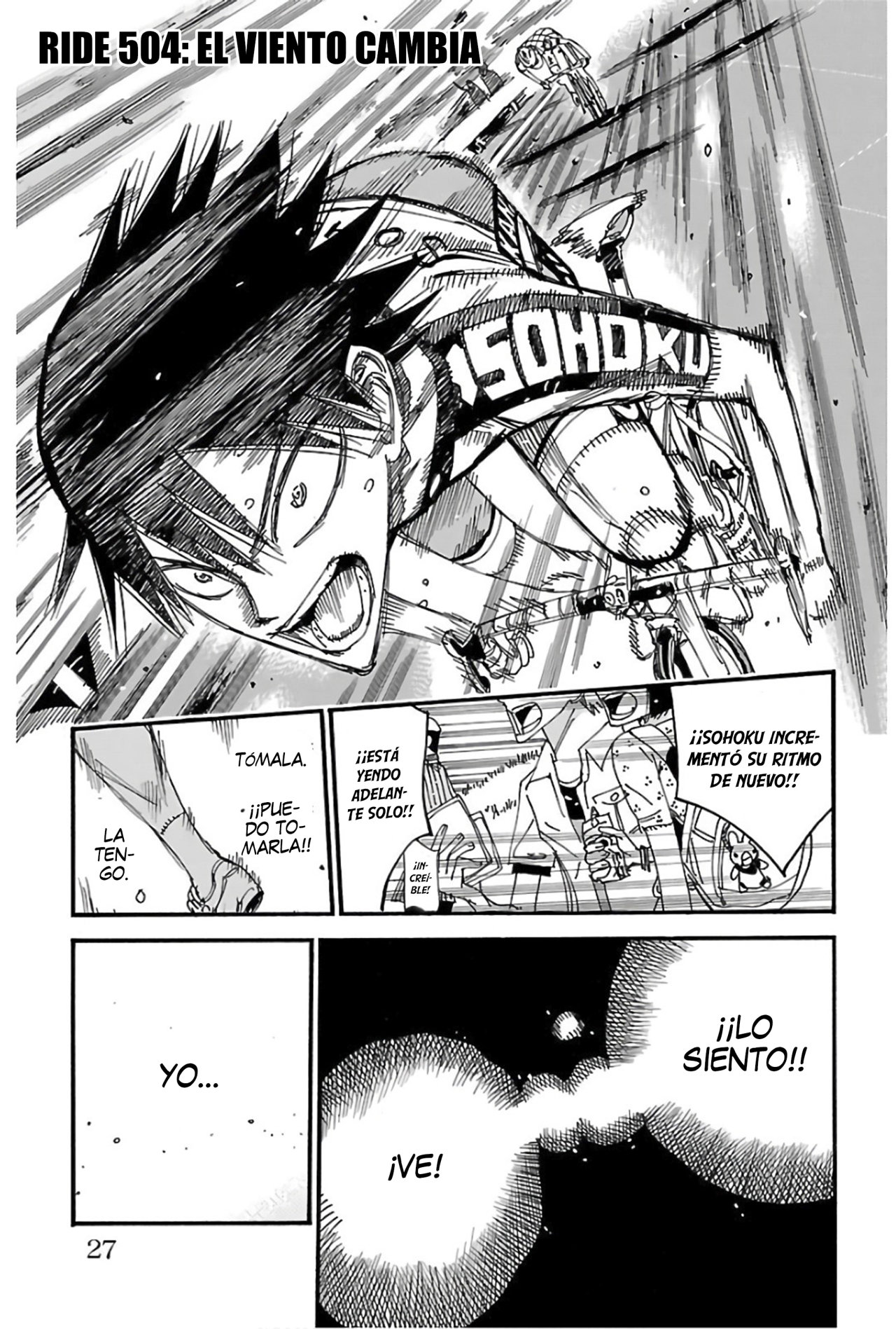 Yowamushi Pedal Capitulo 504: El viento cambia página 2