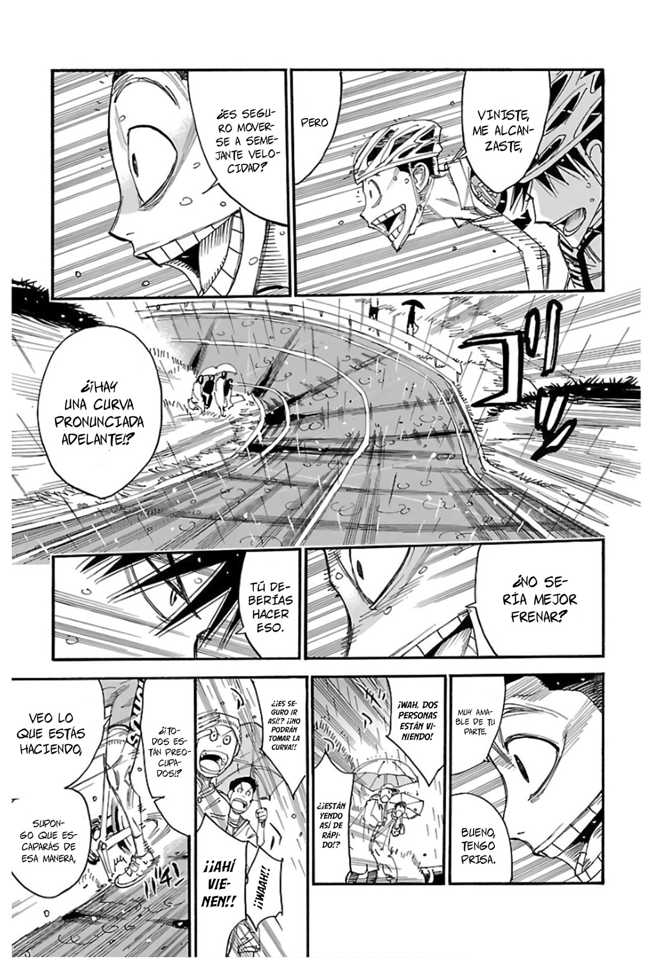 Yowamushi Pedal Capitulo 505: El descenso lluvioso página 13