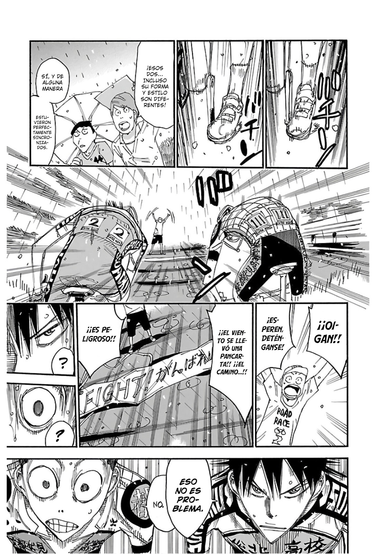 Yowamushi Pedal Capitulo 505: El descenso lluvioso página 16