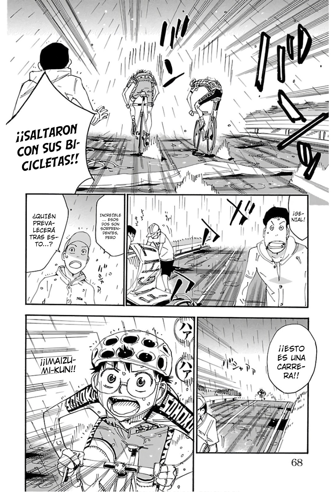 Yowamushi Pedal Capitulo 505: El descenso lluvioso página 18