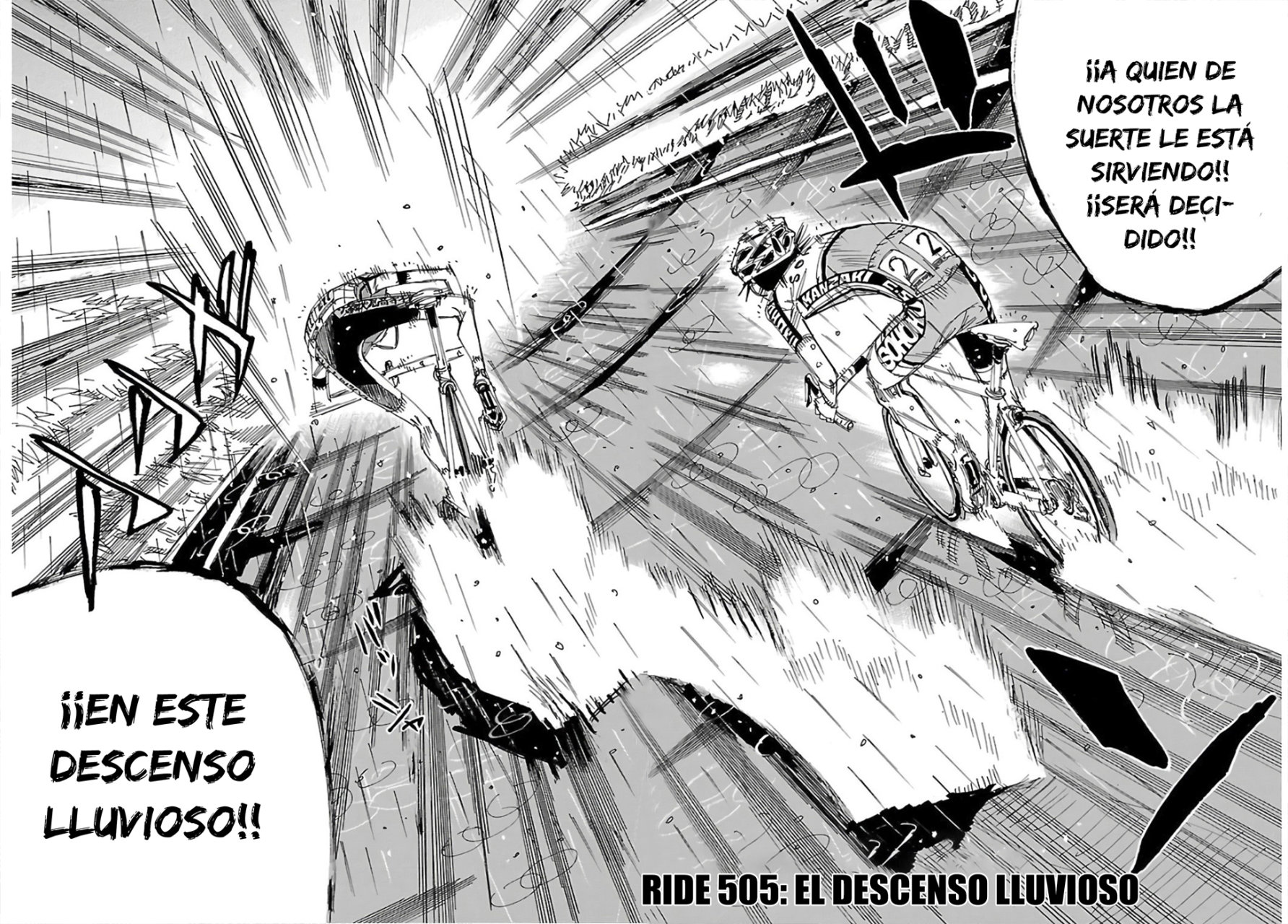 Yowamushi Pedal Capitulo 505: El descenso lluvioso página 5