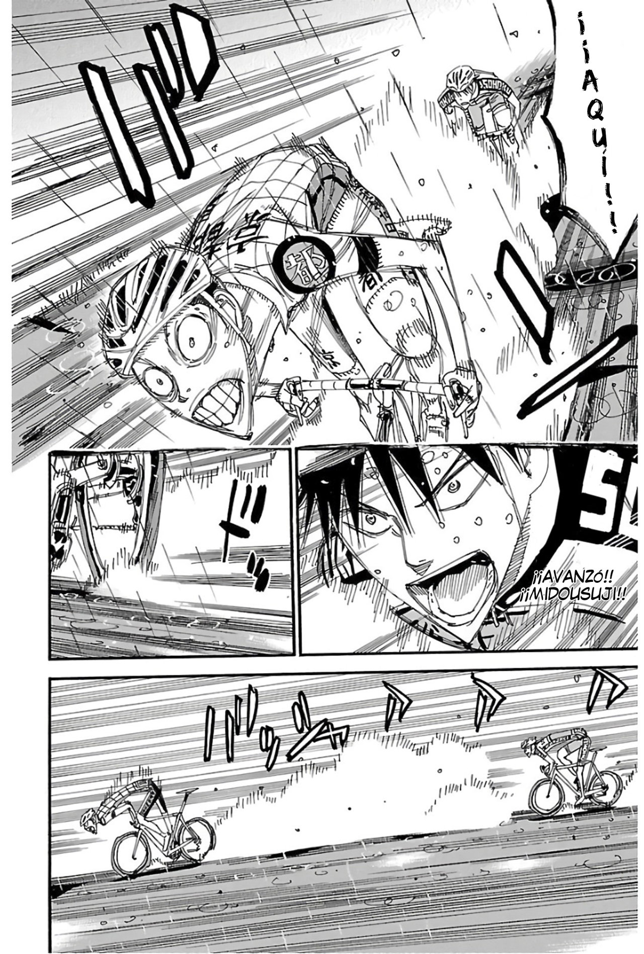 Yowamushi Pedal Capitulo 505: El descenso lluvioso página 6
