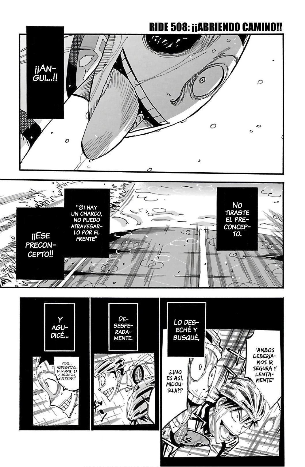 Yowamushi Pedal Capitulo 508: ¡¡Abriendo camino!! página 2