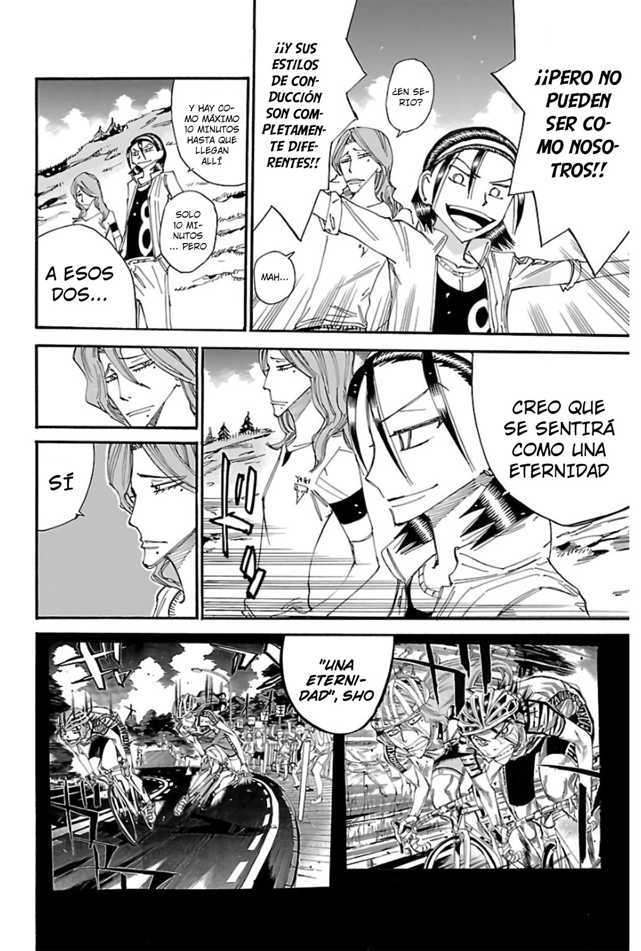 Yowamushi Pedal Capitulo 519: La mirada del Senpai. página 8