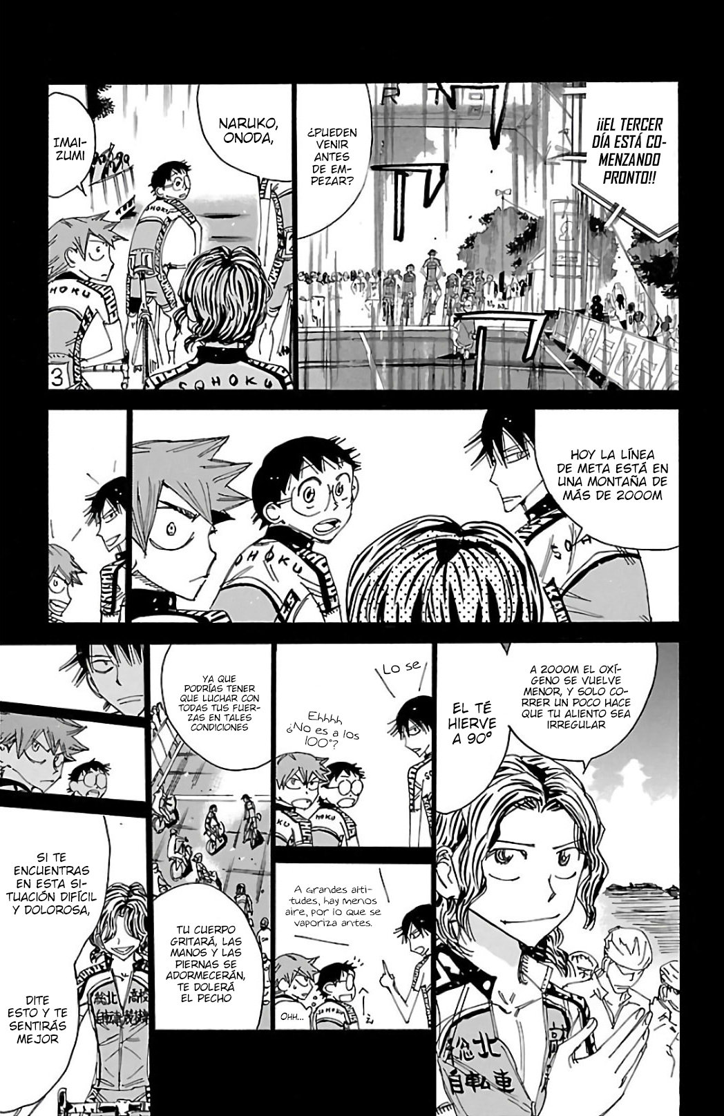 Yowamushi Pedal Capitulo 520: Altitud de 200m página 17