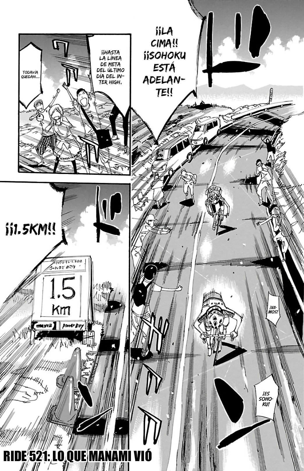 Yowamushi Pedal Capitulo 521: Lo que Manami vió. página 2