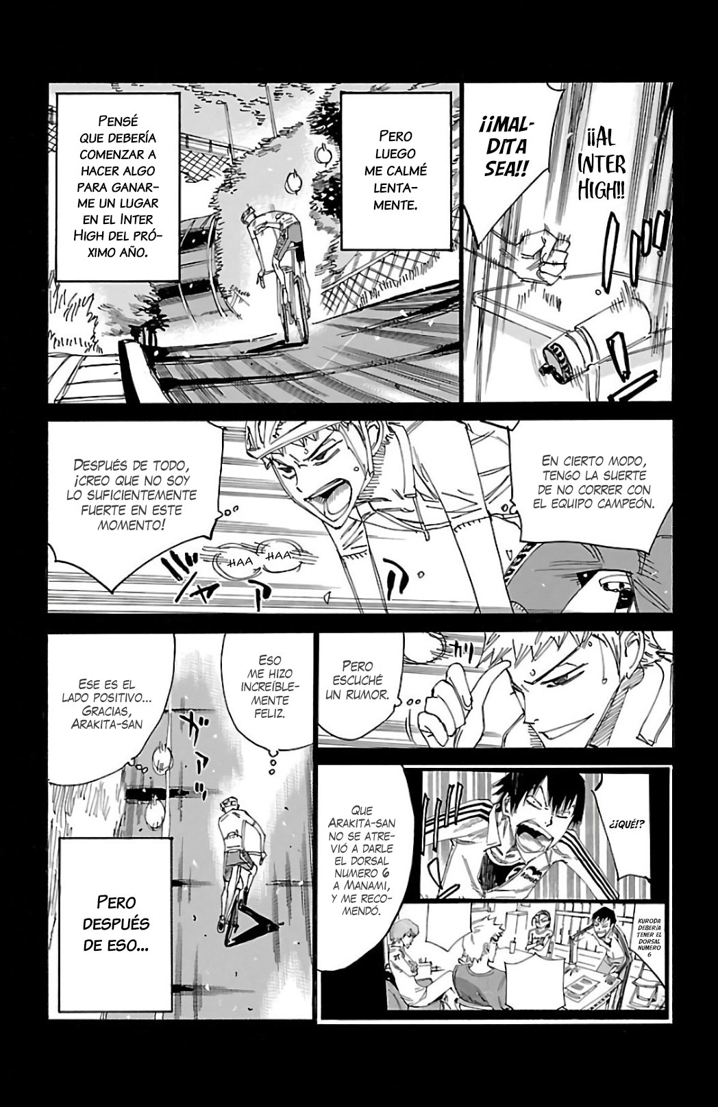 Yowamushi Pedal Capitulo 522: Kuroda Yukinari página 4
