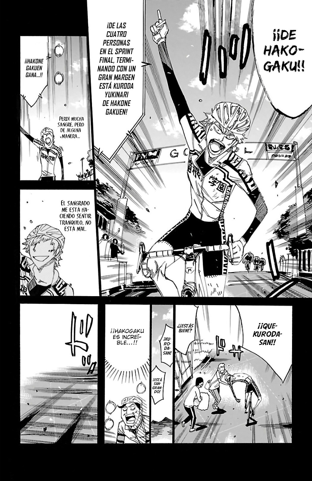 Yowamushi Pedal Capitulo 523: Cambio. página 10