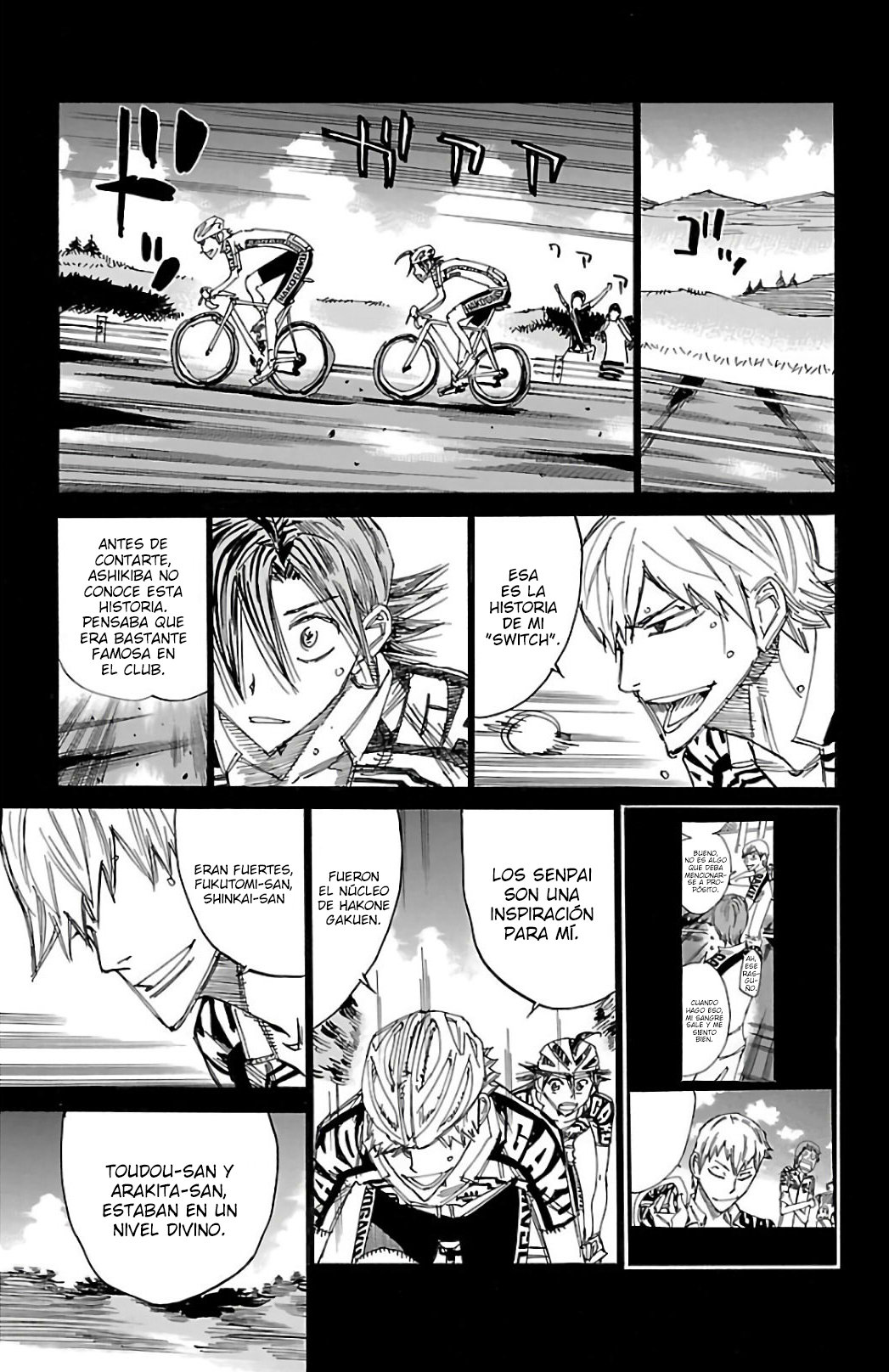 Yowamushi Pedal Capitulo 523: Cambio. página 11