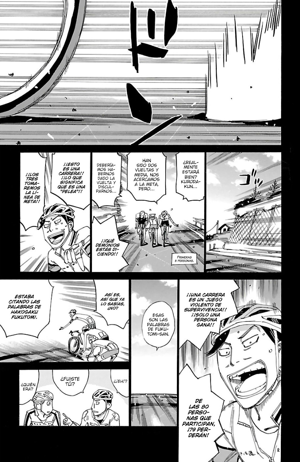 Yowamushi Pedal Capitulo 523: Cambio. página 7