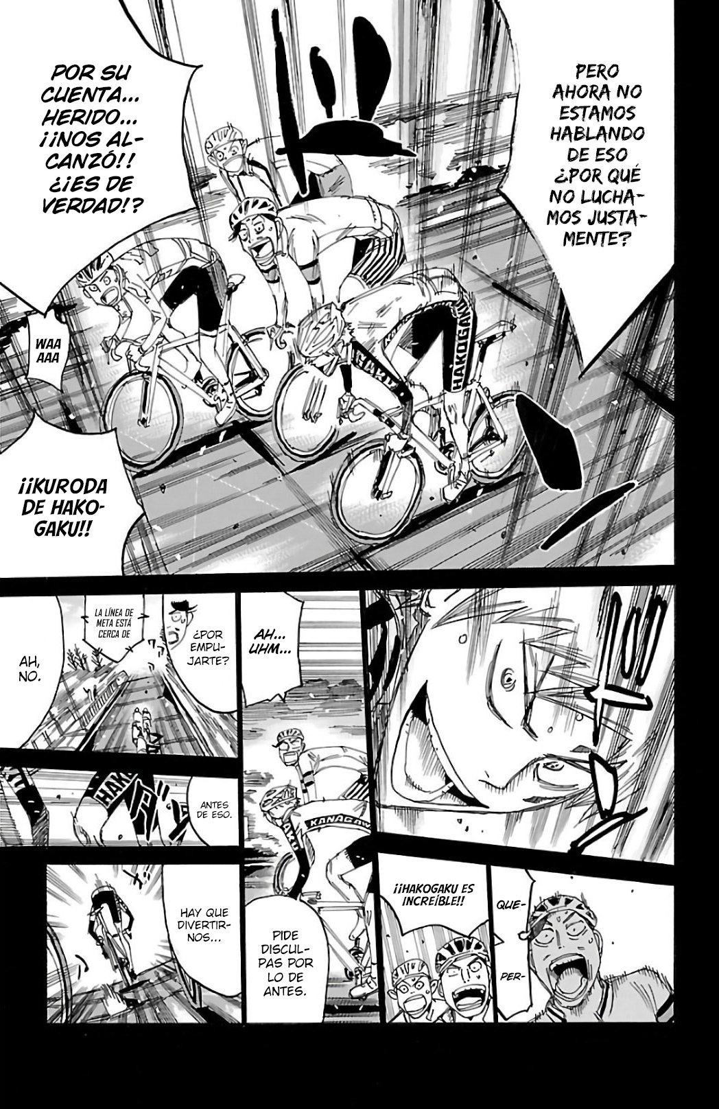 Yowamushi Pedal Capitulo 523: Cambio. página 9