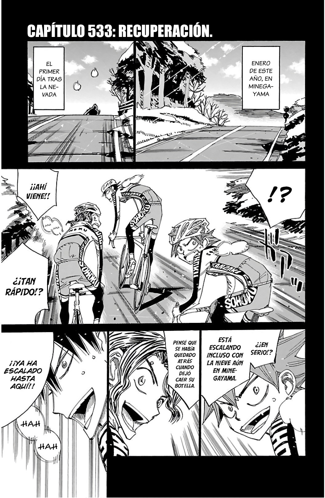 Yowamushi Pedal Capitulo 533: Recuperación página 4