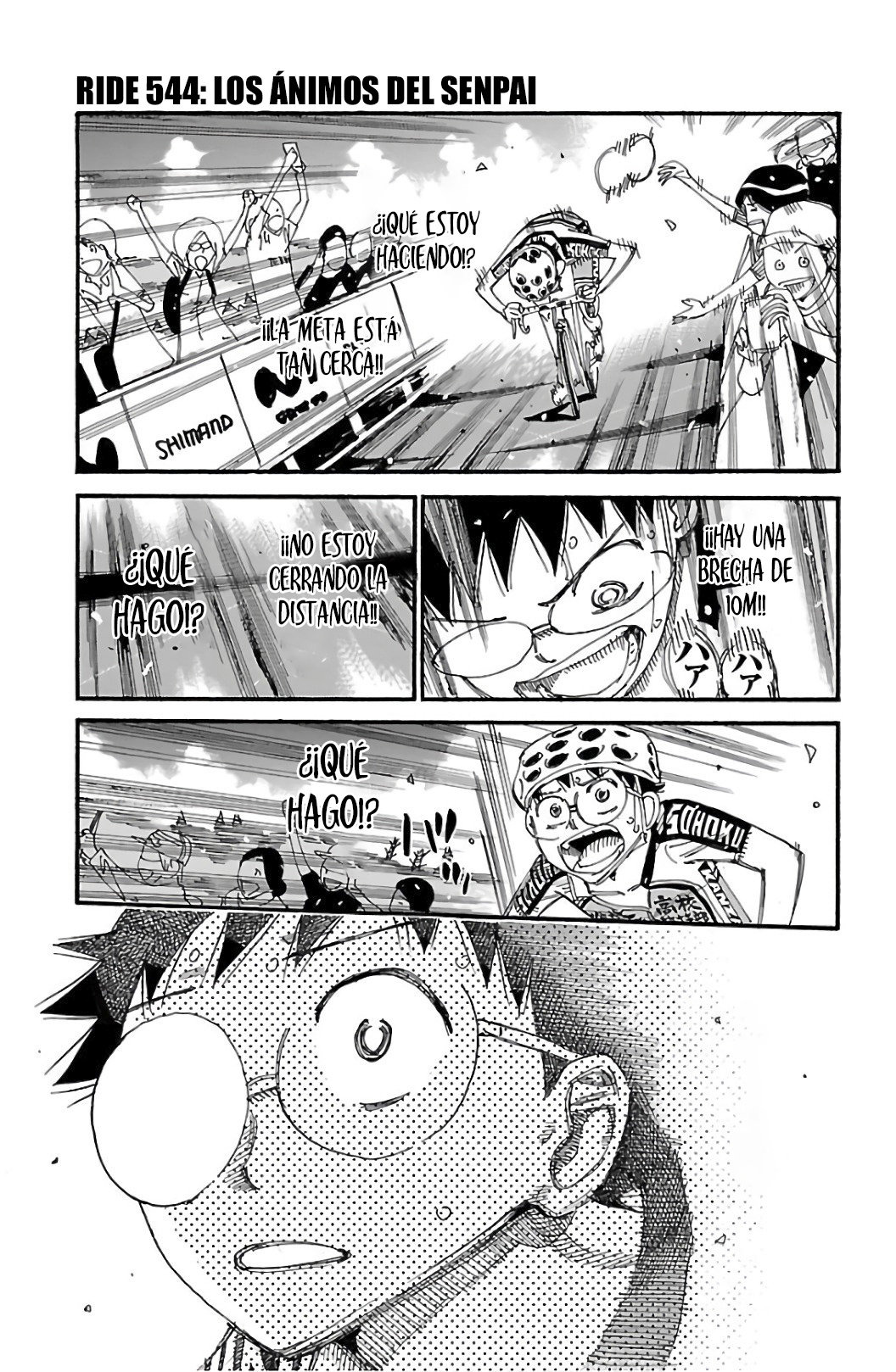 Yowamushi Pedal Capitulo 534: Los ánimos del Senpai página 5