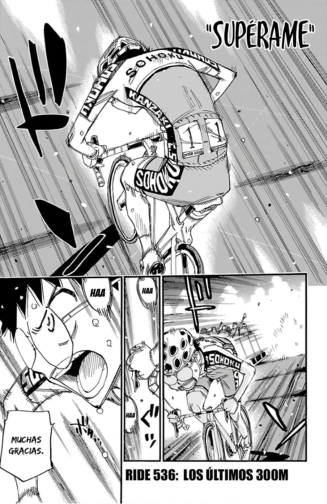 Yowamushi Pedal Capitulo 536: Los últimos 300M página 7