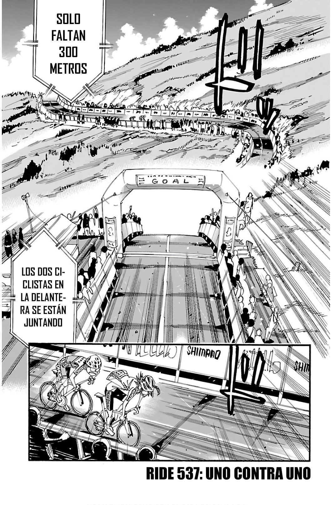 Yowamushi Pedal Capitulo 537: Uno contra uno página 2