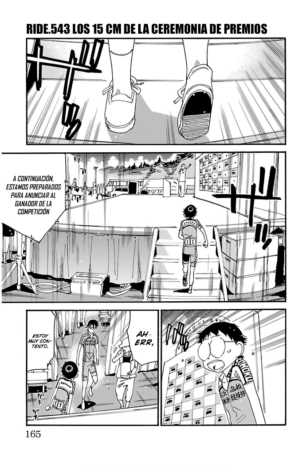 Yowamushi Pedal Capitulo 543: Los 15cm de la ceremonia de premios. página 2
