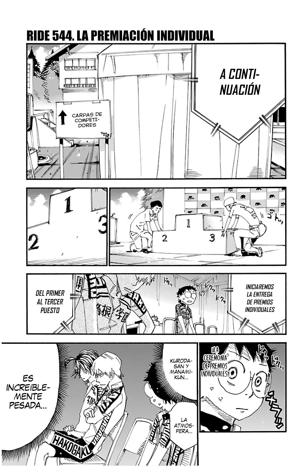 Yowamushi Pedal Capitulo 544: La premiación individual página 2