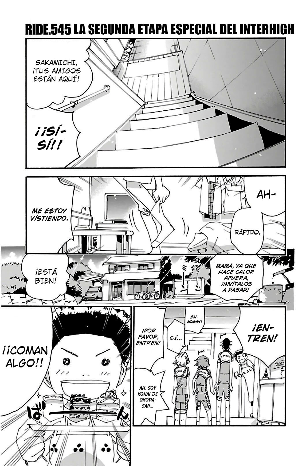 Yowamushi Pedal Capitulo 545: La segunda etapa especial del Interhigh página 8
