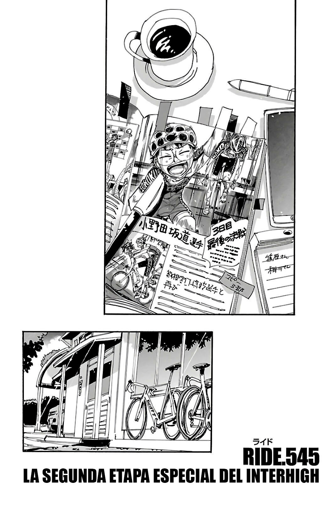 Yowamushi Pedal Capitulo 545: La segunda etapa especial del Interhigh página 9