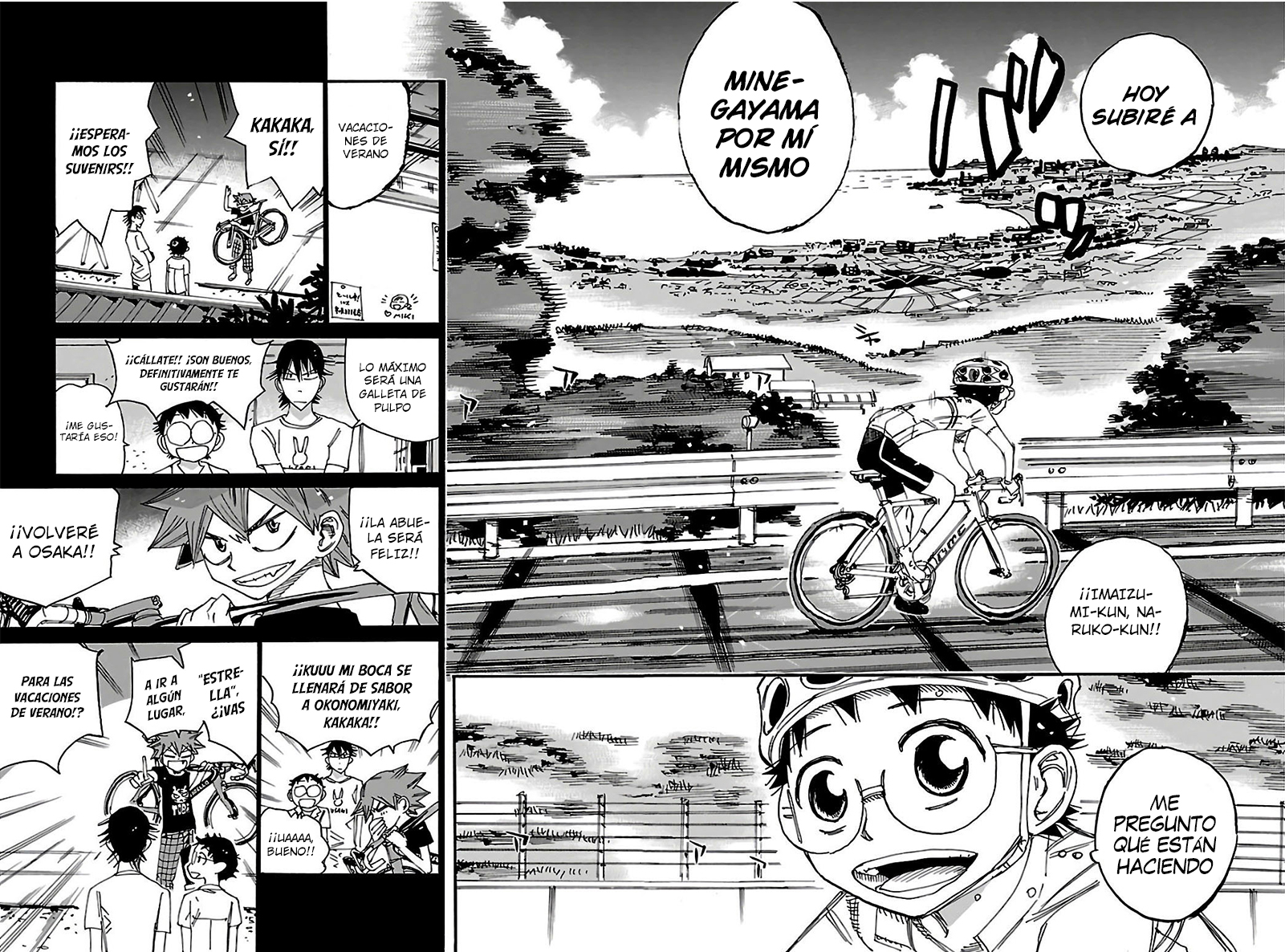 Yowamushi Pedal Capitulo 546: Las vacaciones de verano de Onoda Sakamichi página 9