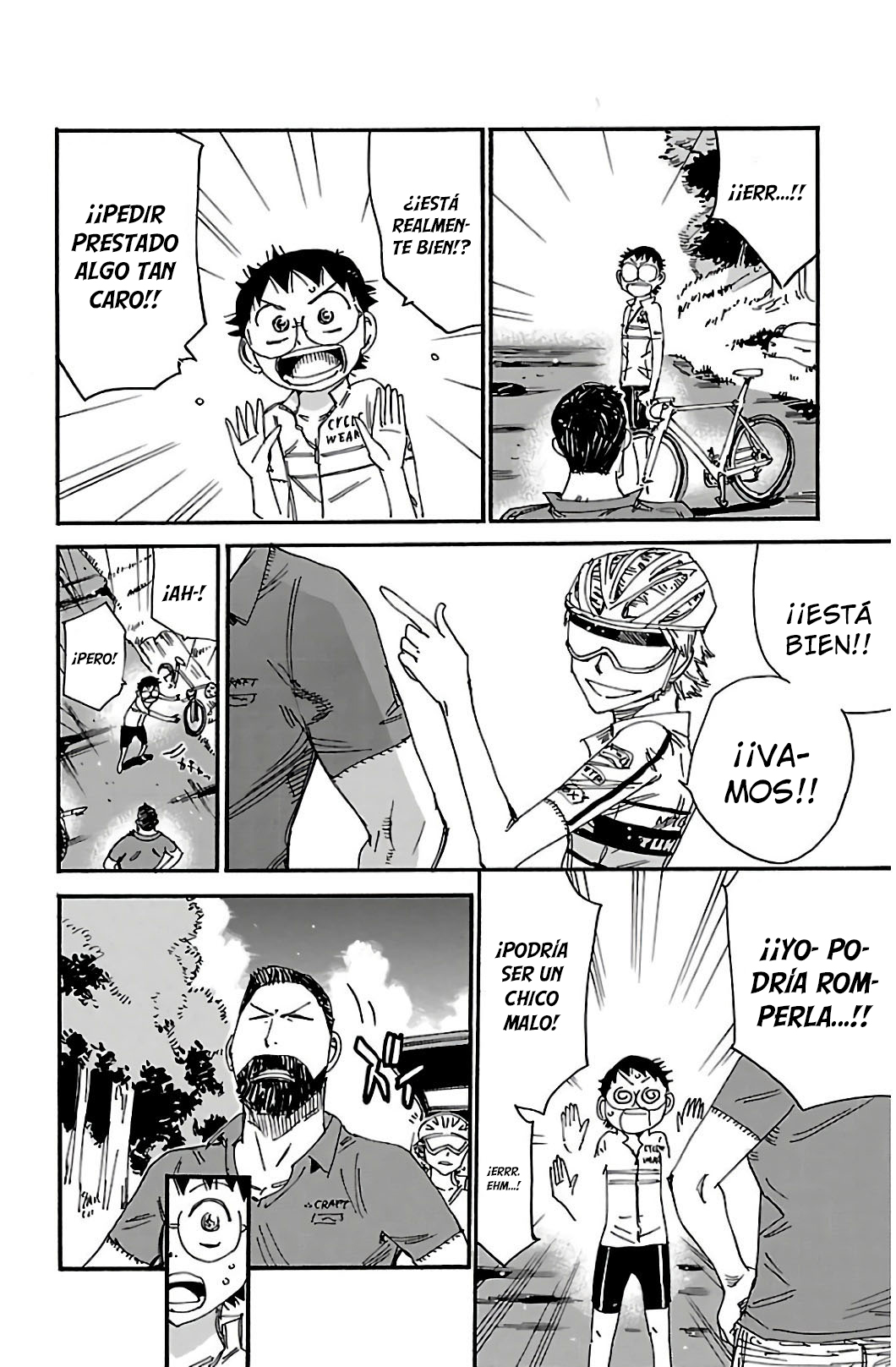 Yowamushi Pedal Capitulo 549: Bicicleta de repuesto página 8