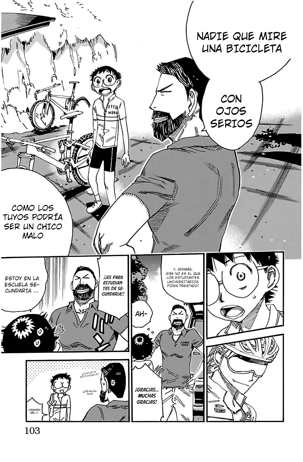 Yowamushi Pedal Capitulo 549: Bicicleta de repuesto página 9
