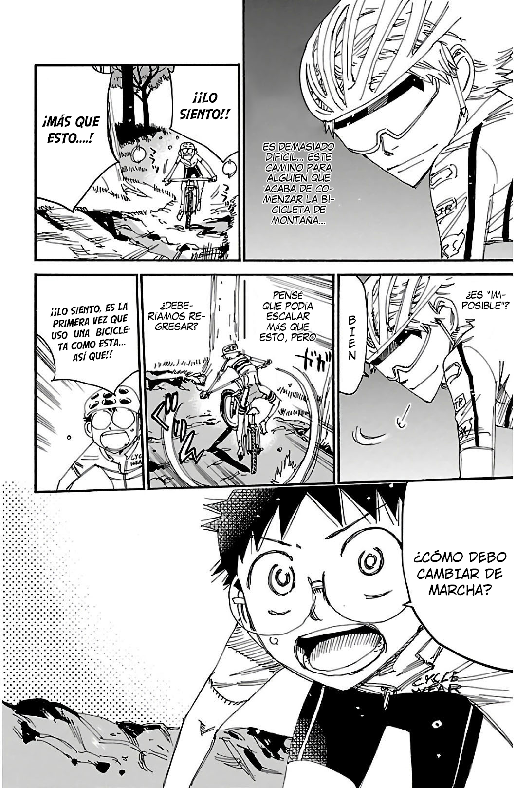 Yowamushi Pedal Capitulo 550: Bicicleta de Montaña página 18