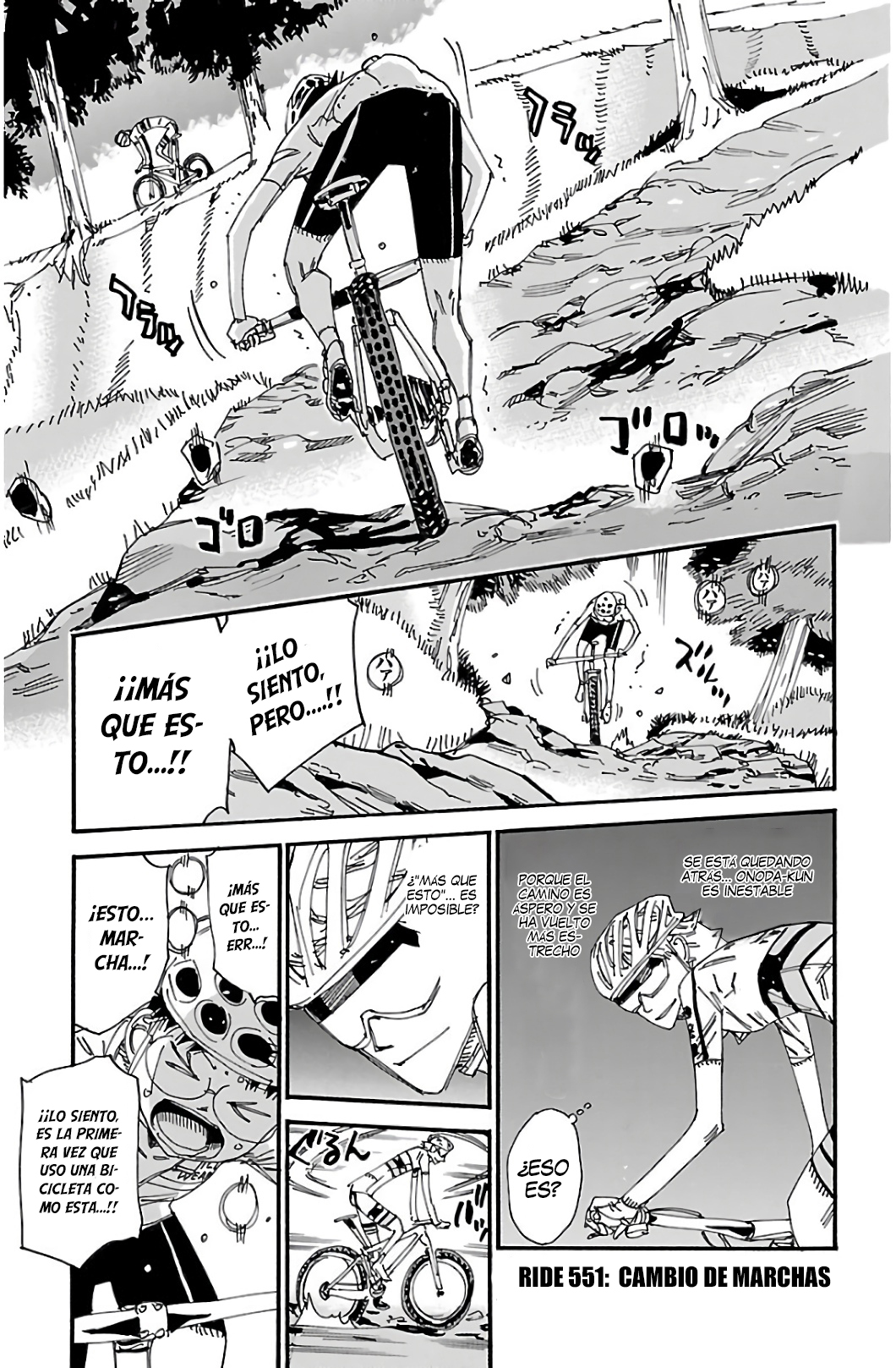 Yowamushi Pedal Capitulo 551: Cambio de marchas página 2
