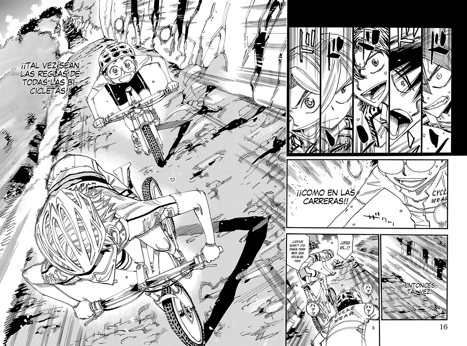 Yowamushi Pedal Capitulo 554: A la cima de la antigua carretera de Minegayama página 17