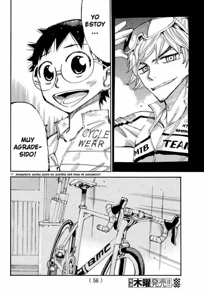 Yowamushi Pedal Capitulo 558: Un lugar donde quieres ir página 13