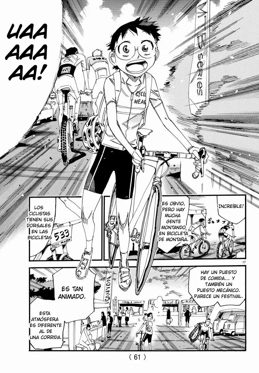 Yowamushi Pedal Capitulo 558: Un lugar donde quieres ir página 17