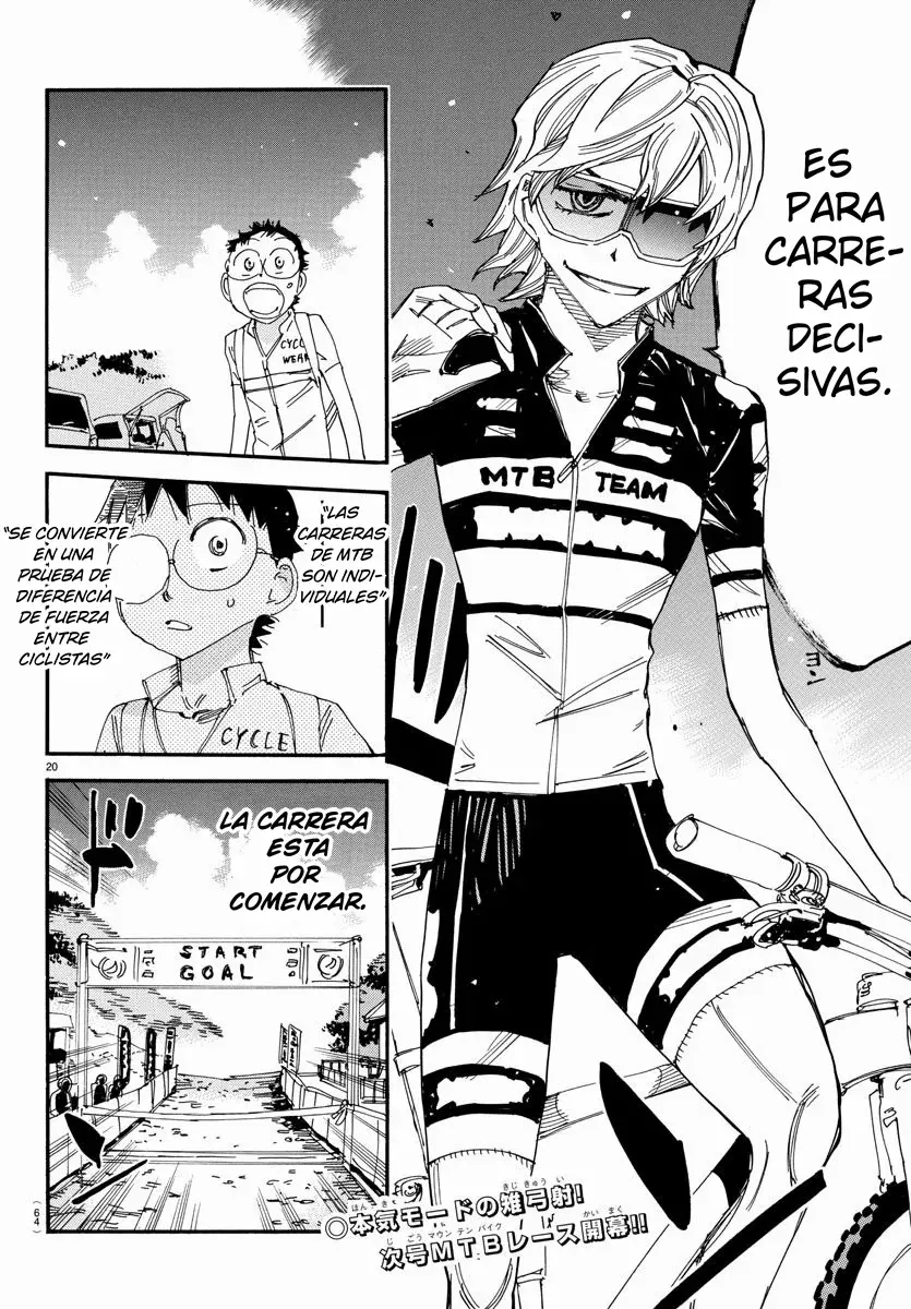 Yowamushi Pedal Capitulo 559: El que lucha con una MTB página 18
