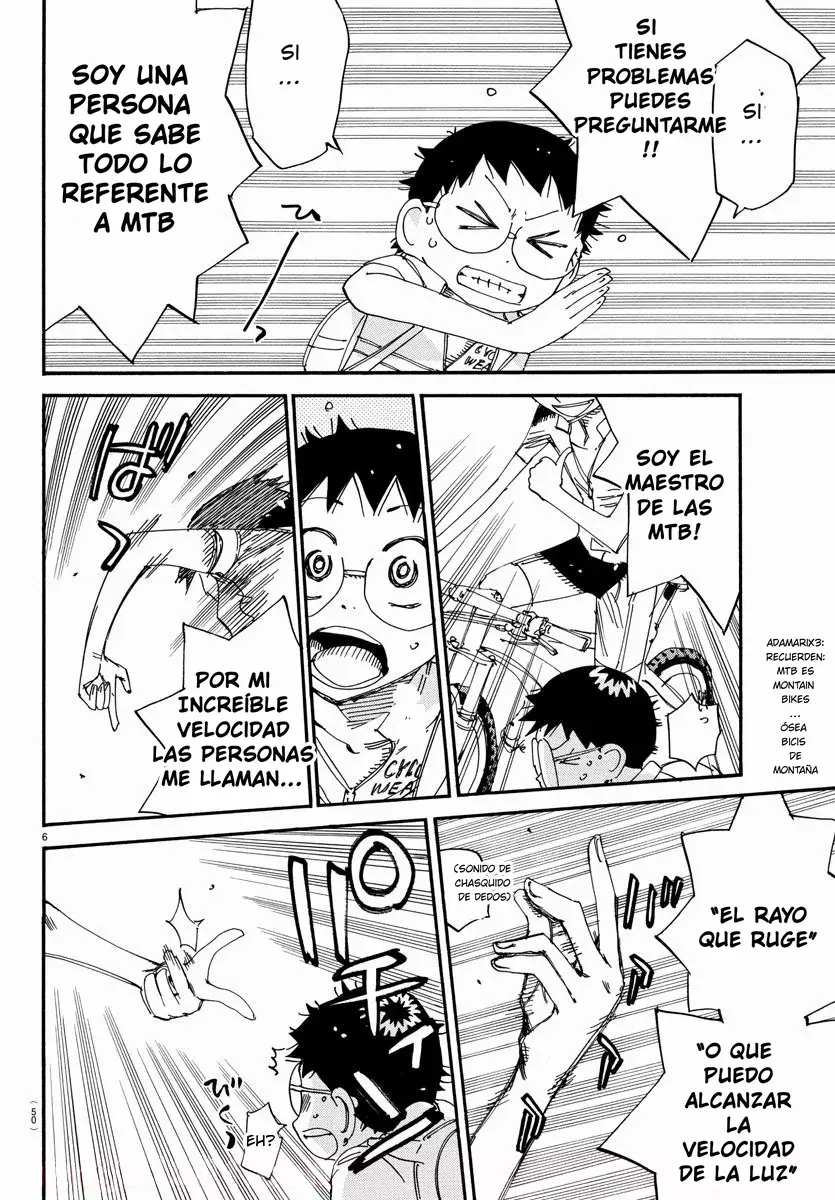 Yowamushi Pedal Capitulo 559: El que lucha con una MTB página 6