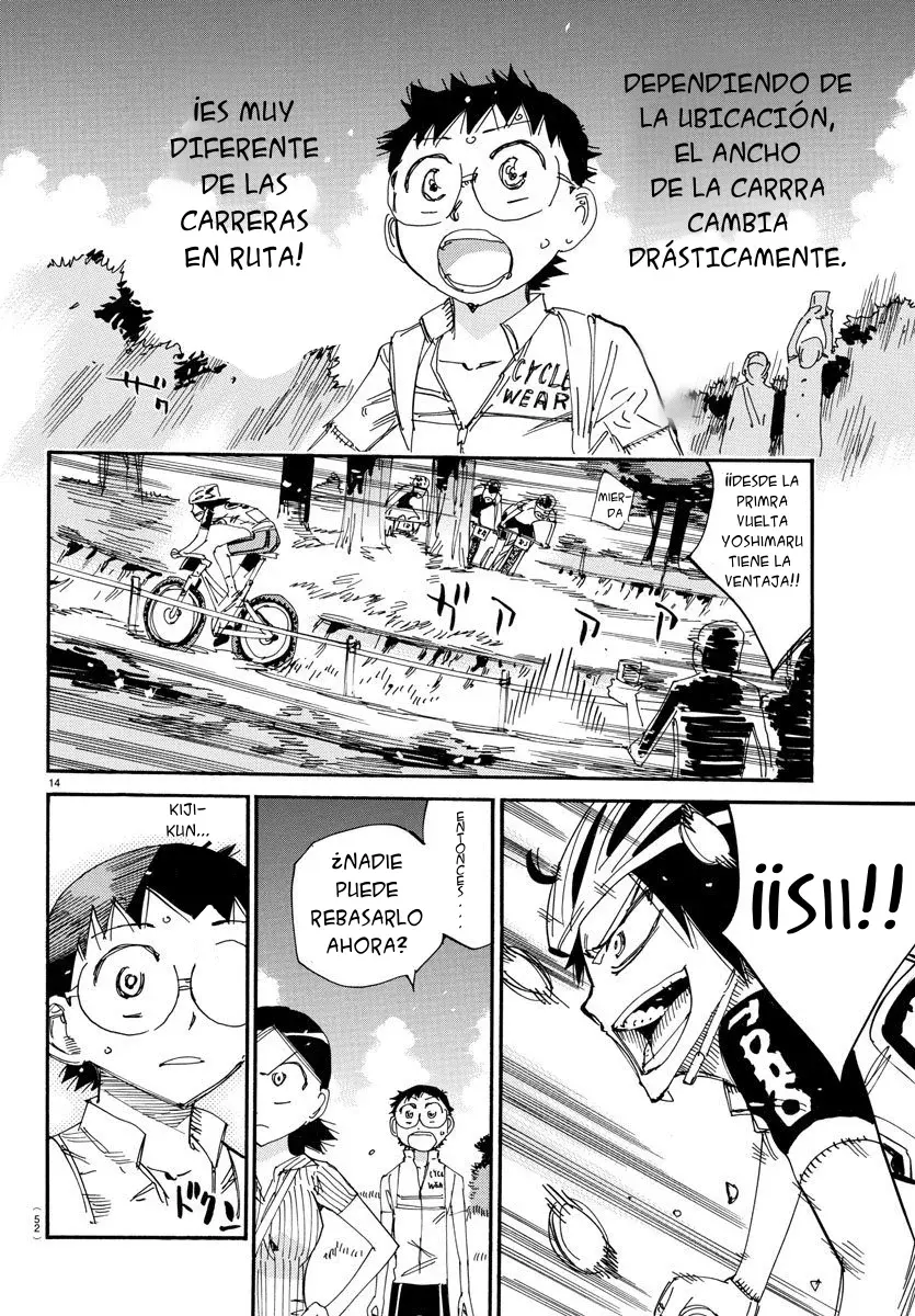 Yowamushi Pedal Capitulo 560: Comienza la carrera de MTB página 14