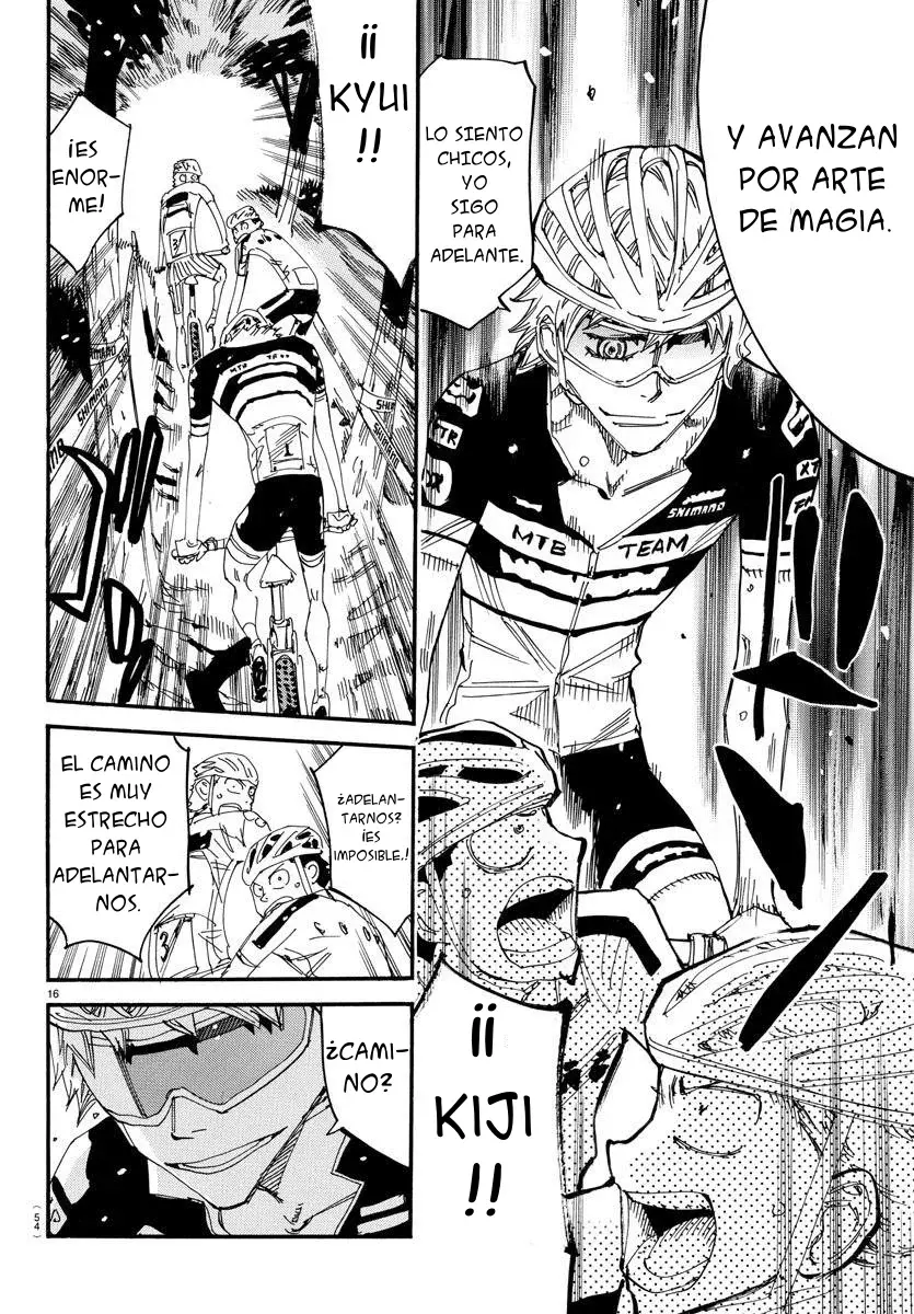 Yowamushi Pedal Capitulo 560: Comienza la carrera de MTB página 16