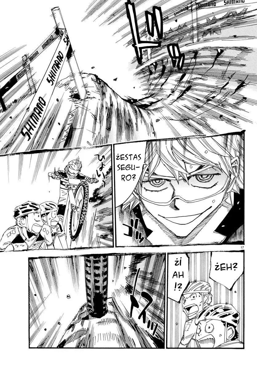 Yowamushi Pedal Capitulo 560: Comienza la carrera de MTB página 17