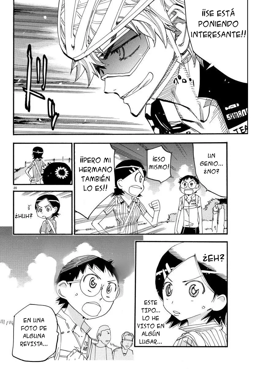 Yowamushi Pedal Capitulo 560: Comienza la carrera de MTB página 20