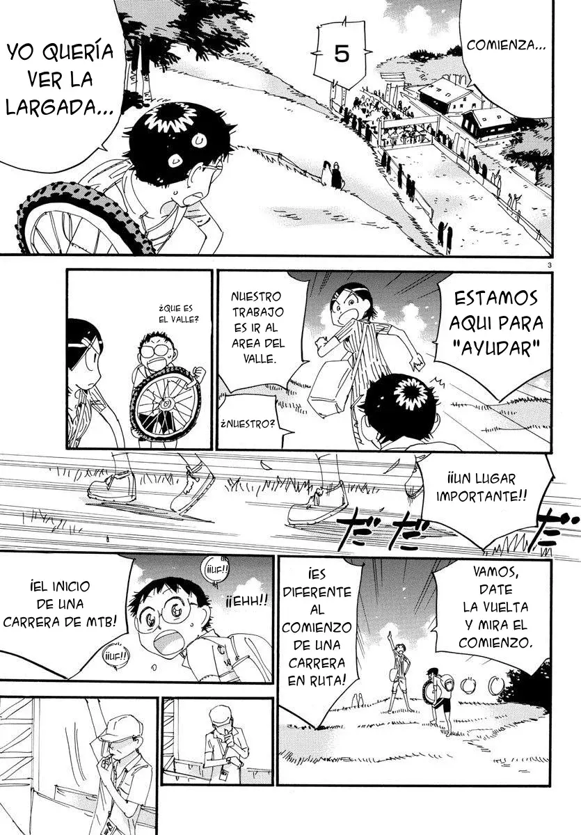Yowamushi Pedal Capitulo 560: Comienza la carrera de MTB página 3