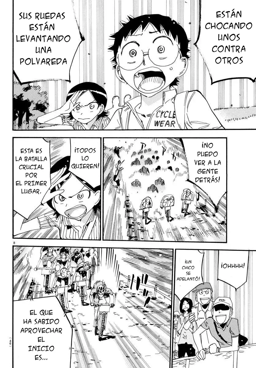 Yowamushi Pedal Capitulo 560: Comienza la carrera de MTB página 8