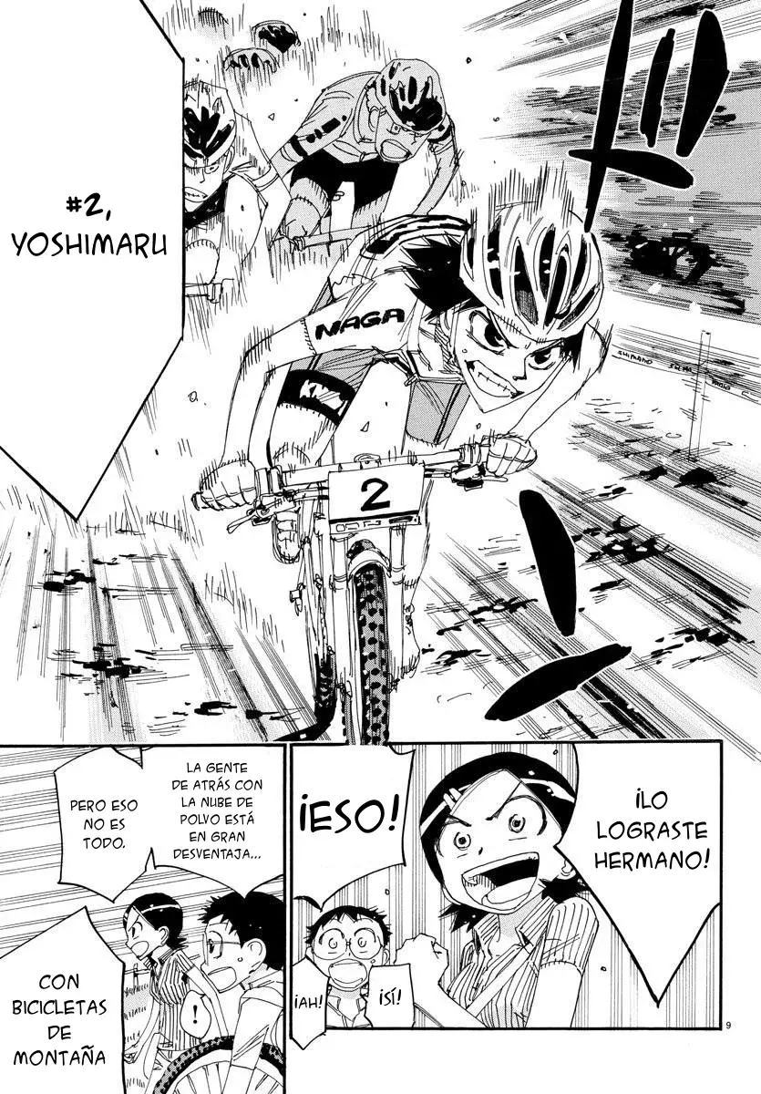 Yowamushi Pedal Capitulo 560: Comienza la carrera de MTB página 9